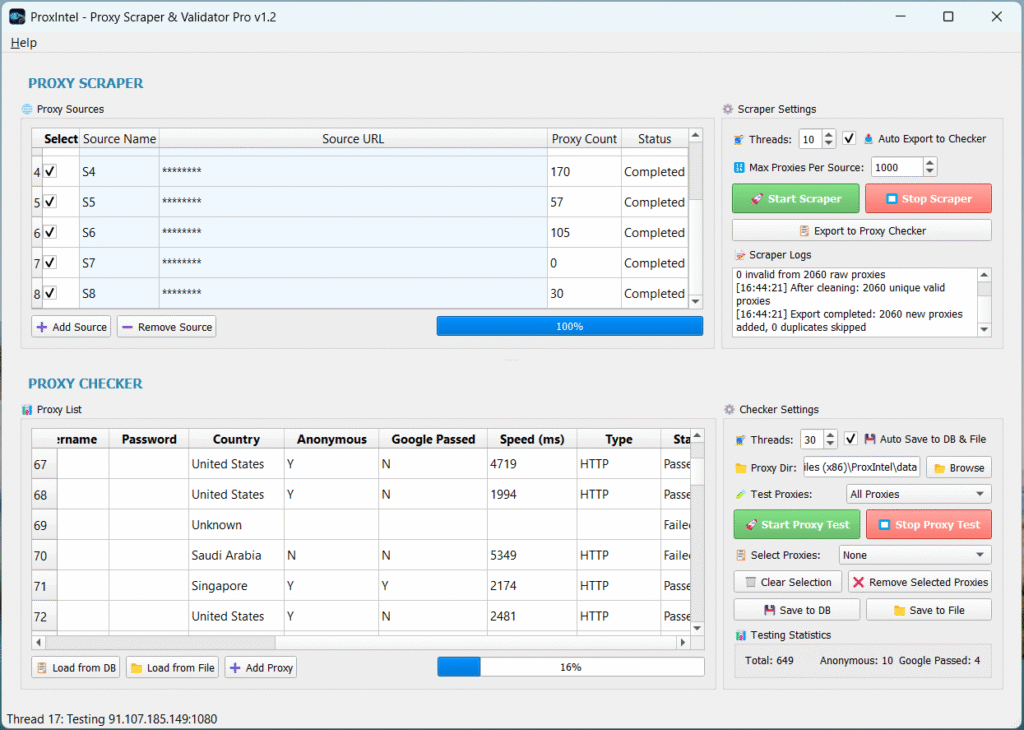 ProxIntel - The Ultimate Proxy Scraper