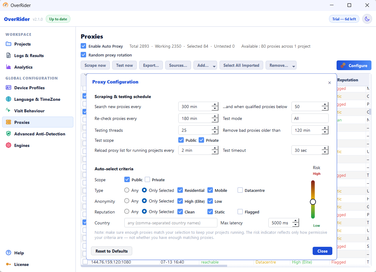 OverRider Advanced Web Traffic Generator