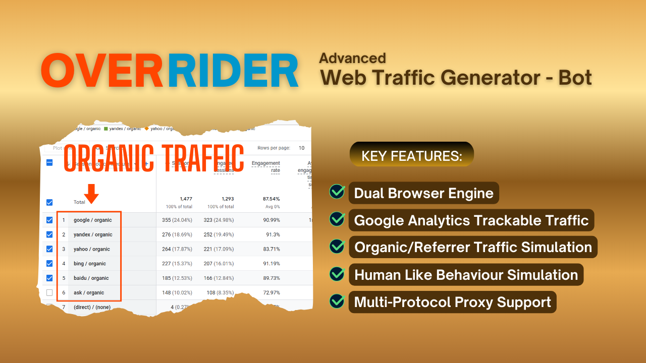 OverRider | Advanced Web Traffic Generator